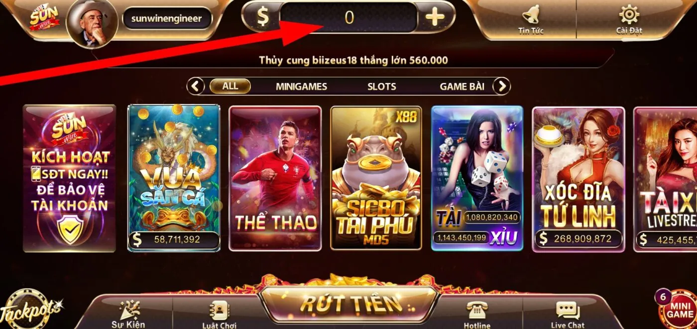 Một vài vấn đề người chơi thắc mắc khi nạp tiền Sunwin